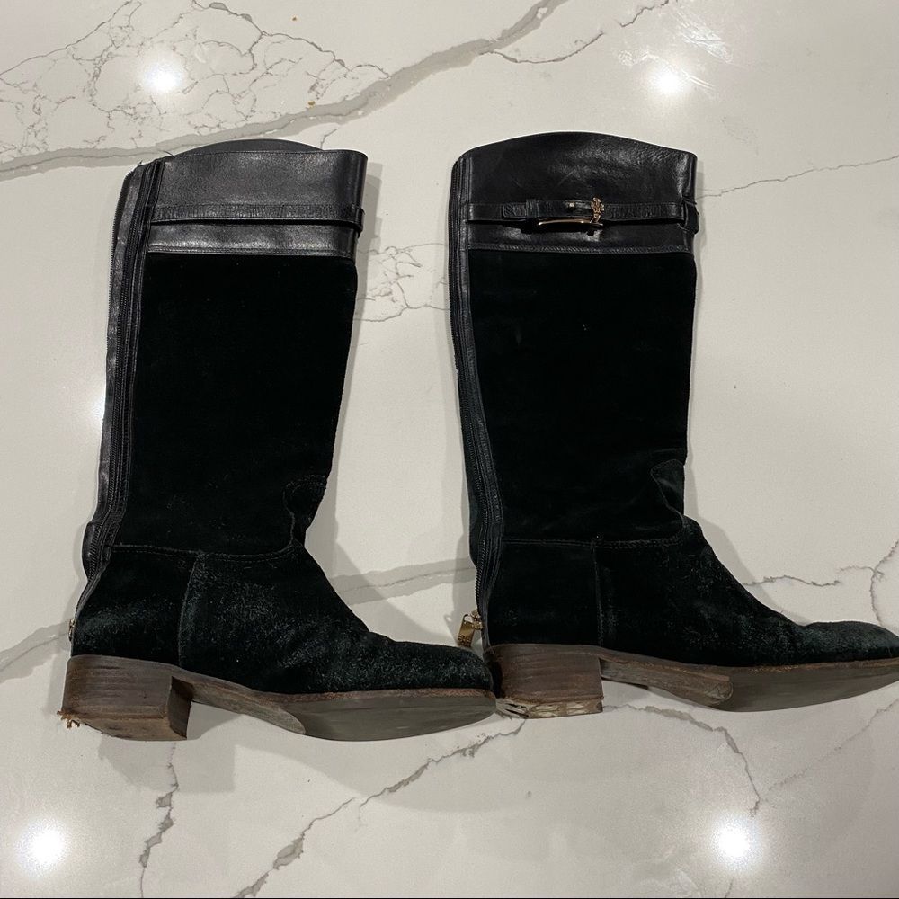 Tory Burch Jenna Boot Black Suede - image 4